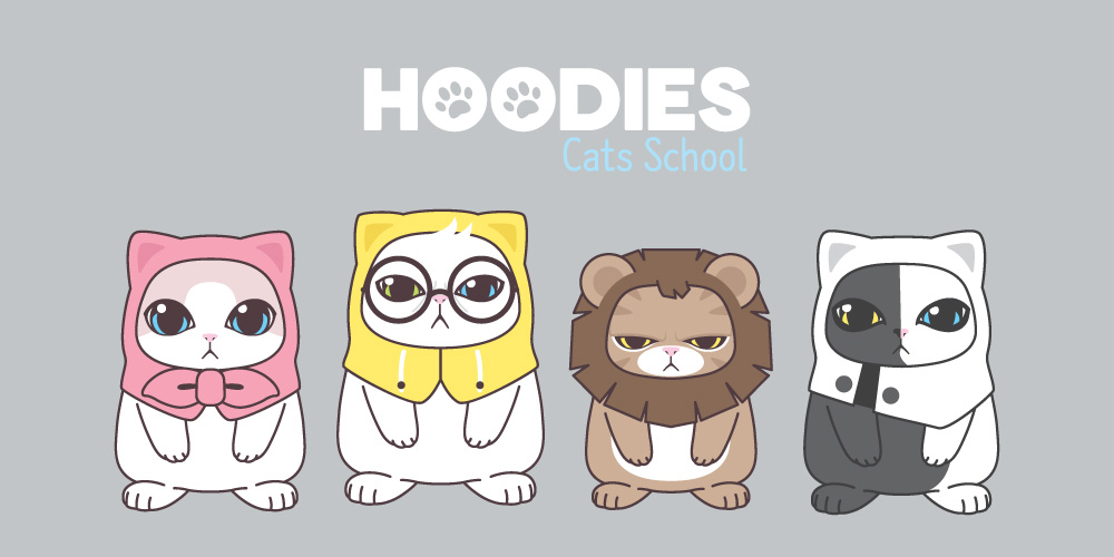 Hoodies Cats School